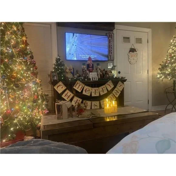 Vintage Merry Christmas Banner | Retro Nostalgic Banner - Picture 6 of 9